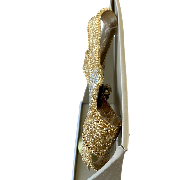 Gold & Silver Rhinestone BOW Tree Topper Glam CHRISTMAS Decor BY 34th & Pine New - Picture 10 of 14
